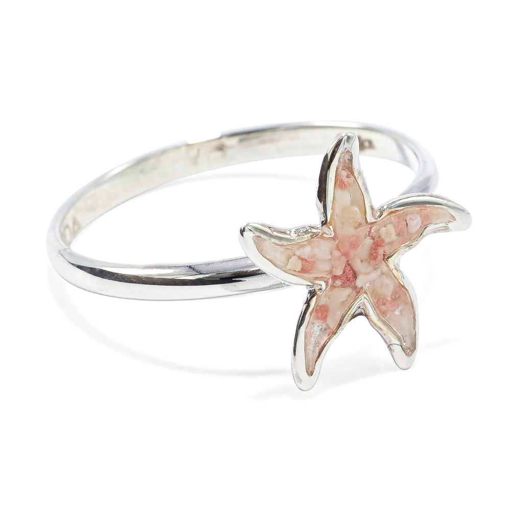 Sterling Silver Starfish Ring - BS476