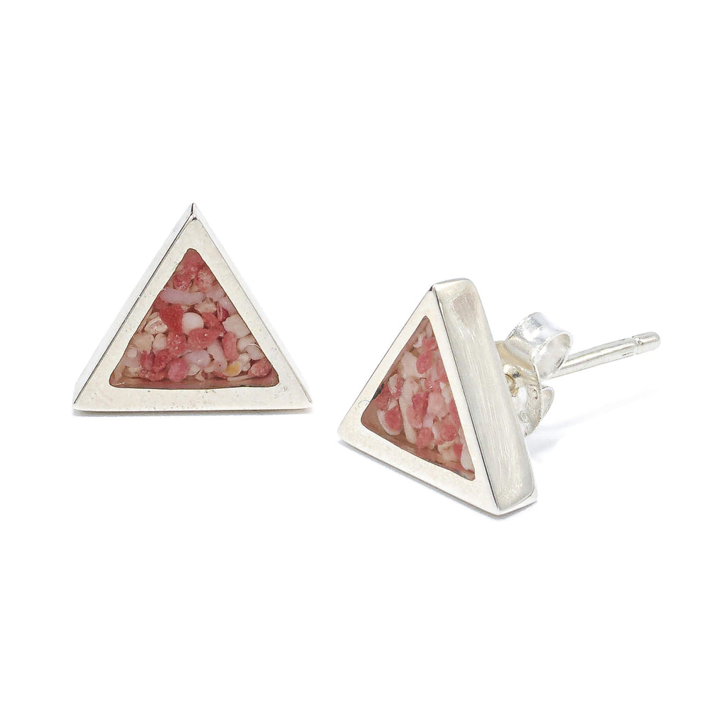 Sterling Silver Triangle stud earrings - HPS730