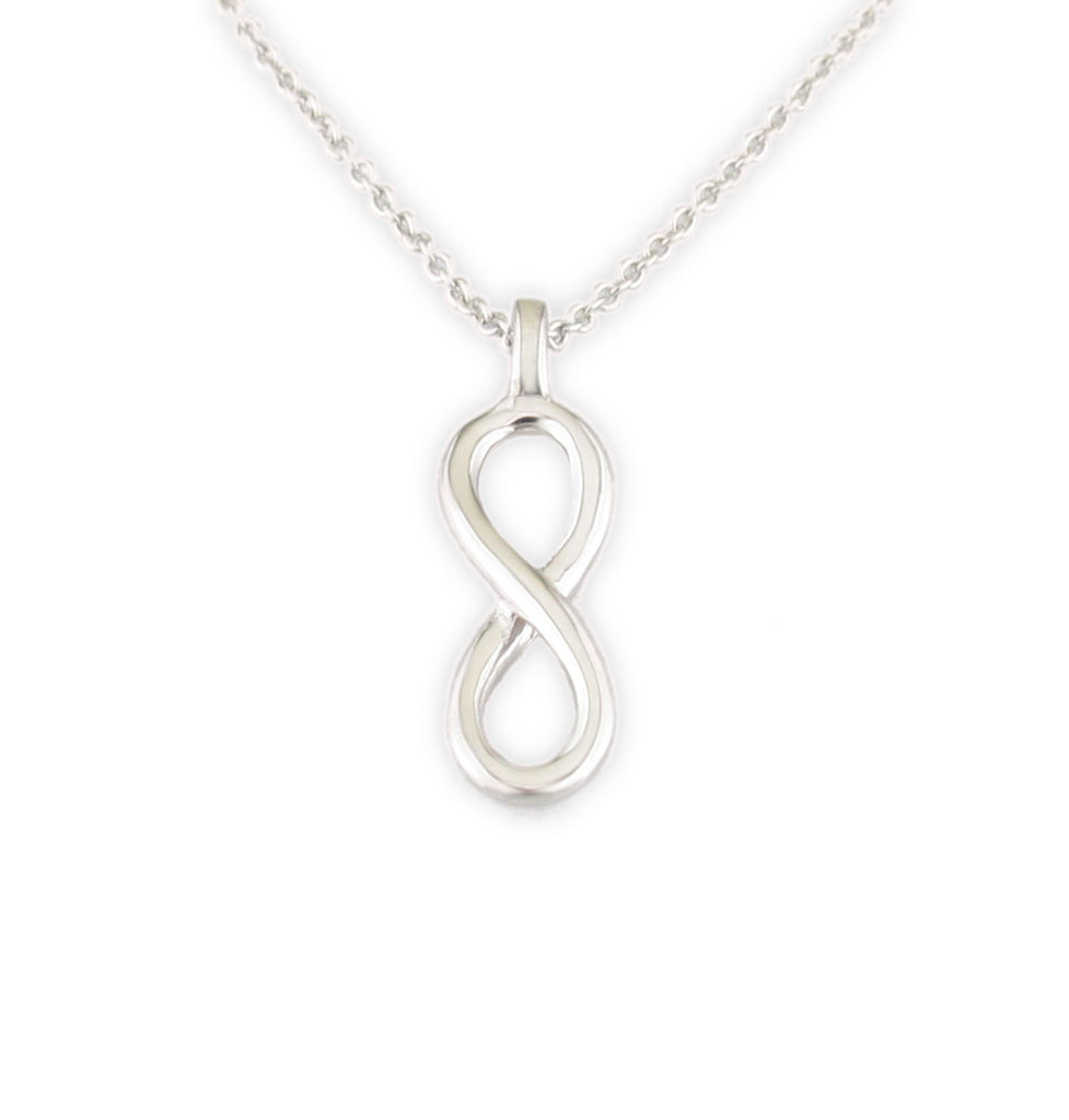 Sterling Silver Eight/Infinity Necklace - TN1202