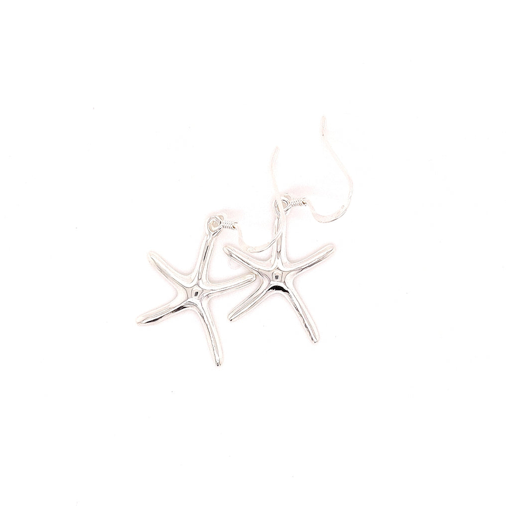 Crisson Original Sterling Silver Funky Starfish Drop Earrings - HPS1648