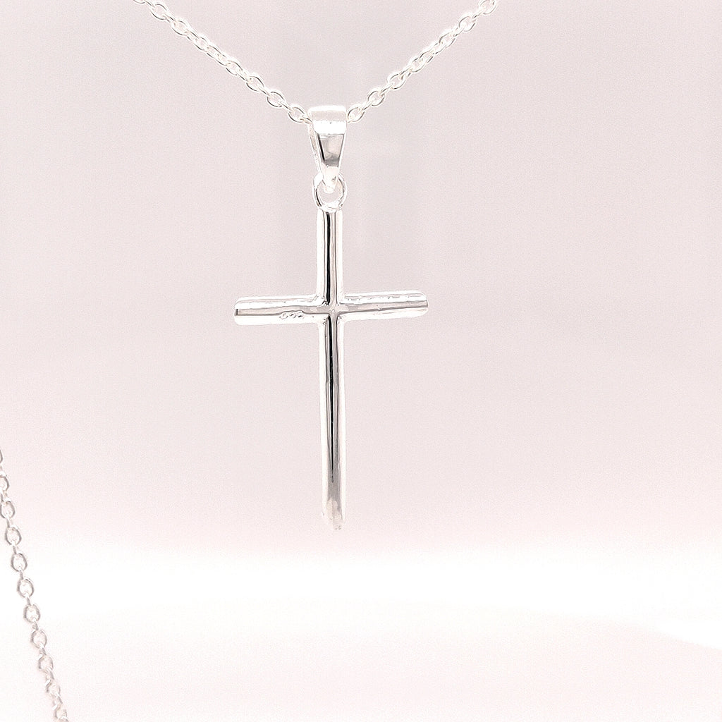 Crisson Original 18" Cross Necklace in Sterling Silver - RR534 18"