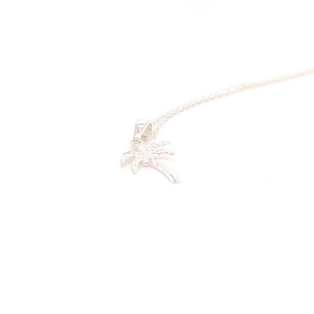 Crisson Original Sterling Silver Palm Tree Necklace - TN846 18"