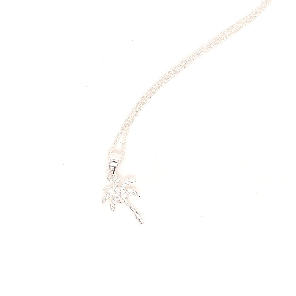 Crisson Original Sterling Silver Palm Tree Necklace - TN846 18"